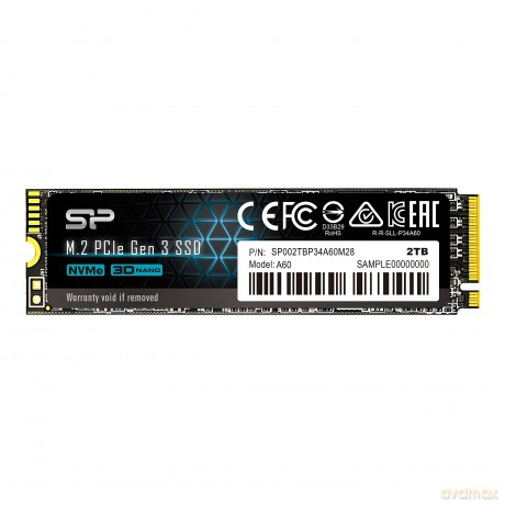 Dysk SSD P34A60 2TB PCIE M.2 NVMe 2200/1600 MB/s