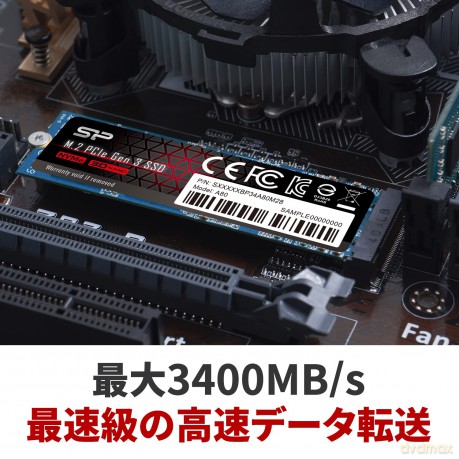 Dysk SSD P34A80 1TB PCIe M.2 NVMe 3400/3000 MB/s