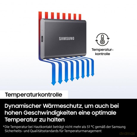 Dysk SSD Portable T7 4TB USB3.2 Gen.2 szary
