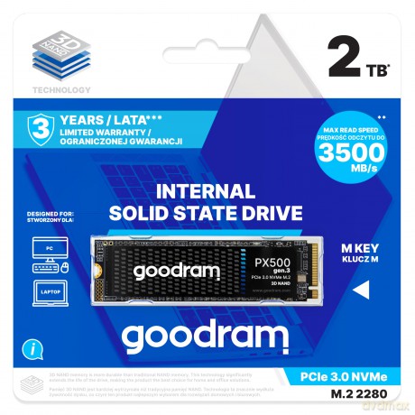 Dysk SSD PX500-G3 2TB M.2 PCIe 3x4 NVMe 2280