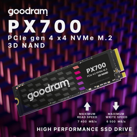 Dysk SSD PX700 4TB M.2 PCIe 2280 4x4 7400/6500MB/s