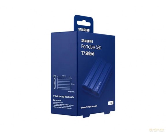 Dysk SSD T7 Shield 1TB USB 3.2, niebieski