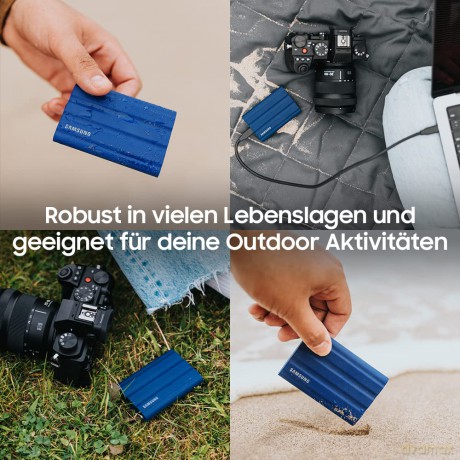 Dysk SSD T7 Shield 1TB USB 3.2, niebieski