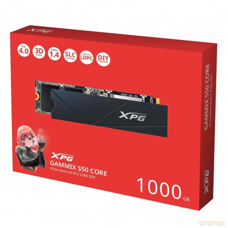 Dysk SSD XPG GAMMIX S50 CORE 1TB PCIe 4x4 3.5/2.2 M2