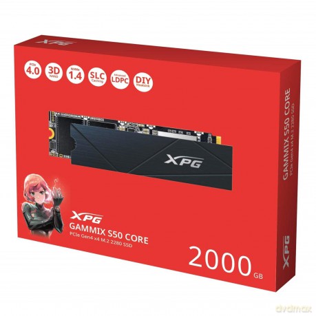 Dysk SSD XPG GAMMIX S50 CORE 2TB PCIe 4x4 3.5/2.8 M2