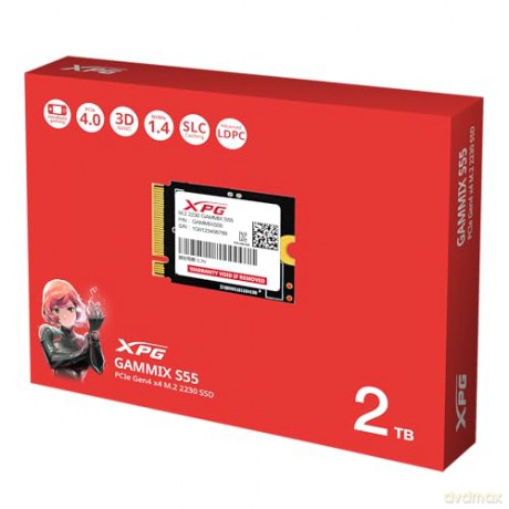 Dysk SSD XPG GAMMIX S55 2TB PCIe 4x4 5/3.2GB/s M2230