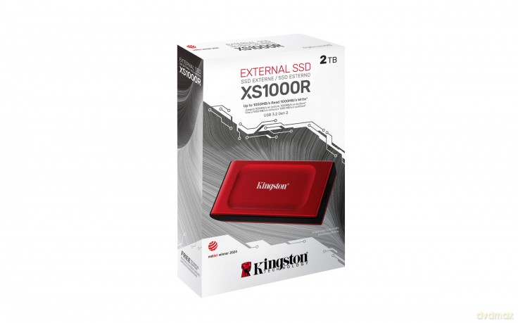 Dysk SSD XS1000R 2TB USB3.2 Gen2.2 Zewnętrzny Red