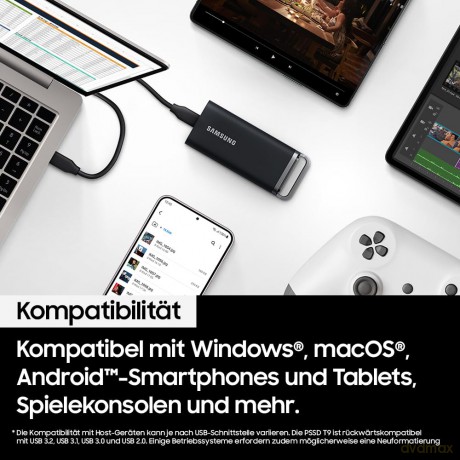 Dysk zewnętrzny SSD Portable T5 EVO 2TB USB3.2 GEN.1 czarny