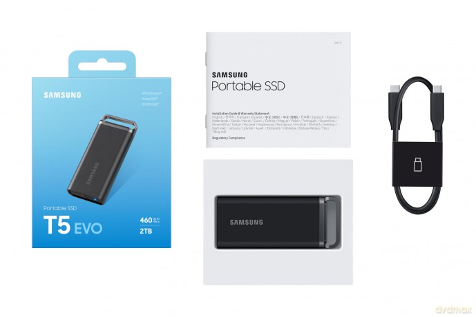 Dysk zewnętrzny SSD Portable T5 EVO 2TB USB3.2 GEN.1 czarny