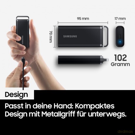 Dysk zewnętrzny SSD Portable T5 EVO 2TB USB3.2 GEN.1 czarny