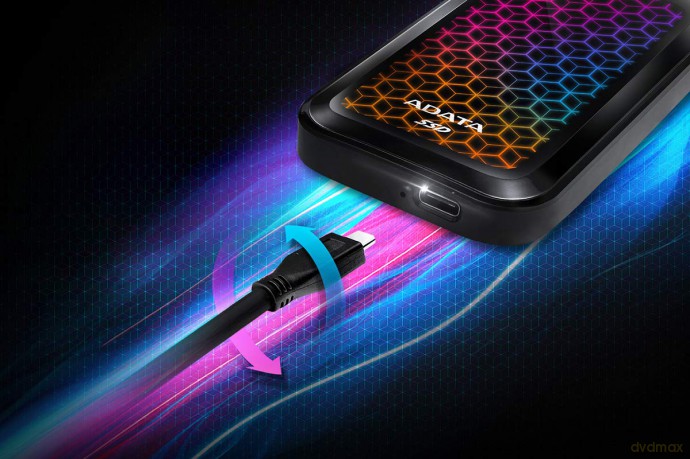 Dysk zewnętrzny SSD SE770 512GB USB3.2-A/C RGB