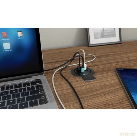 Fast Charger Built-in DesktopUSB-C PD 3.0 + 3x USB 3.0 QC3.0 96W - do zabudowy biurkowej