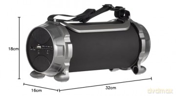 Głośnik Bazooka AC890 Bluetooth microSD Czarny