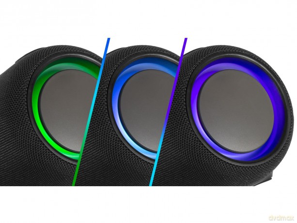 Głośnik bezprzewodowy 2x7W Bluetooth LED RGB wodoodporność IP X6