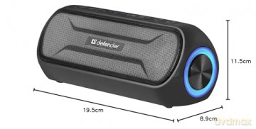 Głośnik Bluetooth ENJOY S1000 czarny LED