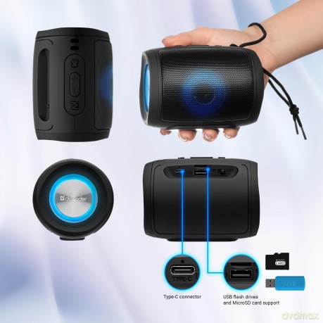 Głośnik Bluetooth Enjoy S200 TWS 2.0 Czarny