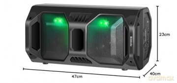 Głośnik Bluetooth Rage 50W LED/Fm/USB/Mic/TWS