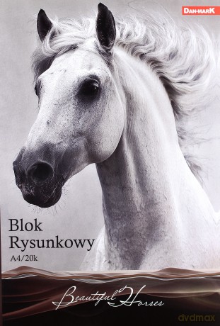 Blok rysunkowy A4/20K 10 szt. Horses [SZKOŁA]
