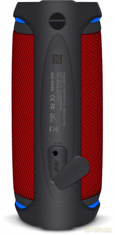 Głośnik Bluetooth SSS 6400 Sirius 30W, TWS, NFC, IPX6 Czerwony