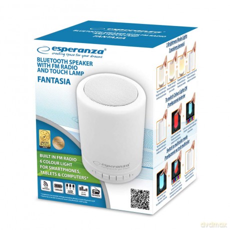 Głośnik bluetooth z podświetleniem LED FANTASIA