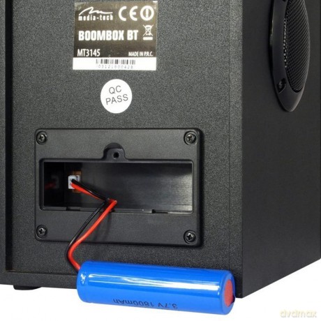 Głośnik BOOMBOX BT MT3145 Bluetooth 5.1+EDR/FM/MP3/MicroSD/USB/AUX/Pilot/USB-C/LED/RMS 15W/PMPO 600W