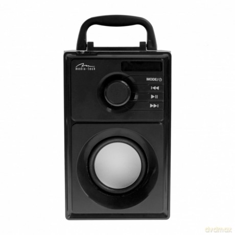 Głośnik BOOMBOX SILVER MT3179 Bluetooth 5.1+EDR/FM/MP3/MicroSD/USB/AUS/Pilot/USB-C/LED/RMS 15W/PMPO 600W