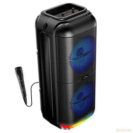 Głośnik BT POWER AUDIO MT3183 Karaoke/Bluetooth 5.3/FM/MP3/MicroSD/USB/AUX/Jack 6.3/USB-C/Iluminacja/RMS 50W/PMPO 900W