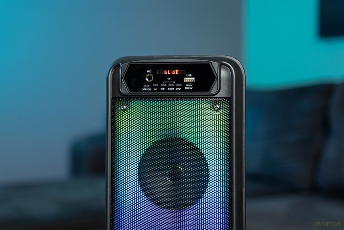 Głośnik FLAMEBOX UP MT3177 Bluetooth 5.0/FM/MP3/MicroSD/USB/RGB/RMS 14W/PMPO 600W