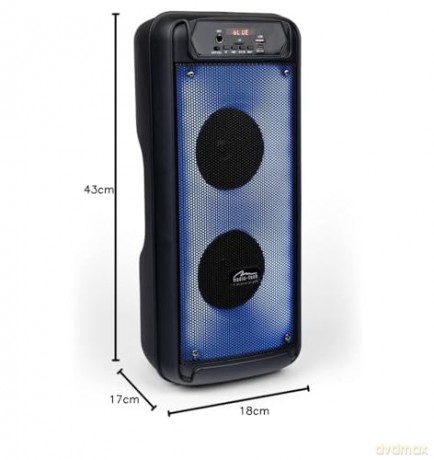 Głośnik FLAMEBOX UP MT3177 Bluetooth 5.0/FM/MP3/MicroSD/USB/RGB/RMS 14W/PMPO 600W