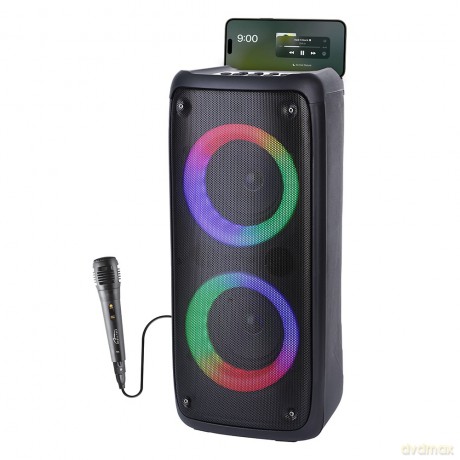 Głośnik FUNBOX BT MT3181 Bluetooth 5.0/TWS/MP3/MicroSD/USB/AUX/Equalizer/Jack 6.3/RGB/USB-C/ RMS 40W/PMPO 1000W
