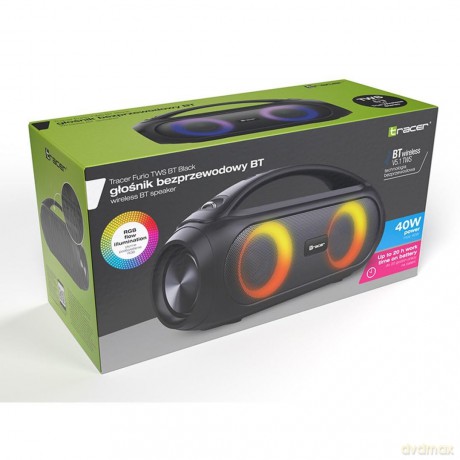 Głośnik Furio TWS Bluetooth Czarny