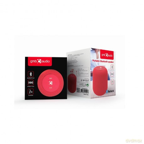 Głośnik na bluetooth z radiem Czerwony