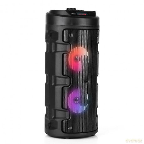 Głośnik PARTYBOX KEG BT MT3165 V2.0 Karaoke/Bluetooth 5.0+EDR/FM/MP3/MicroSD/USB/Equalizer/AUX/Jack 6.3/Pilot/Pasek/USB-C/LED/RMS 40W/PMPO 1000W