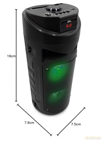 Głośnik PARTYBOX KEG BT MT3165 V2.0 Karaoke/Bluetooth 5.0+EDR/FM/MP3/MicroSD/USB/Equalizer/AUX/Jack 6.3/Pilot/Pasek/USB-C/LED/RMS 40W/PMPO 1000W
