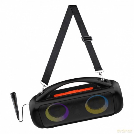 Głośnik POWER AUDIO PRO MT3184 Karaoke/Bluetooth 5.3/TWS/MP3/MicroSD/USB/Jack 6.3/AUX/Equalizer/USB-C/IPX5/RGB/16h/RMS 60W/PMPO 1200W