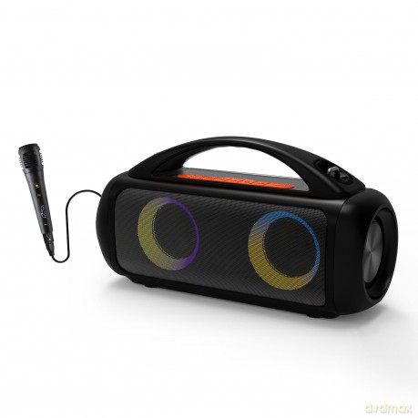 Głośnik POWER AUDIO PRO MT3184 Karaoke/Bluetooth 5.3/TWS/MP3/MicroSD/USB/Jack 6.3/AUX/Equalizer/USB-C/IPX5/RGB/16h/RMS 60W/PMPO 1200W