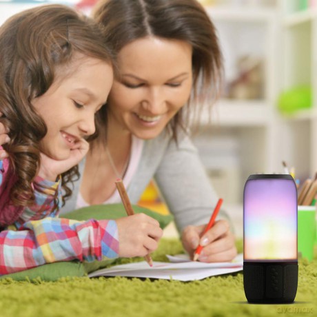 Głośnik przenośny LED Bluetooth Czarny