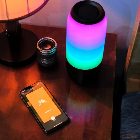 Głośnik przenośny LED Bluetooth Czarny