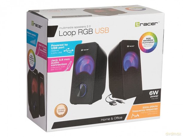 Głośniki 2.0 Loop RGB USB
