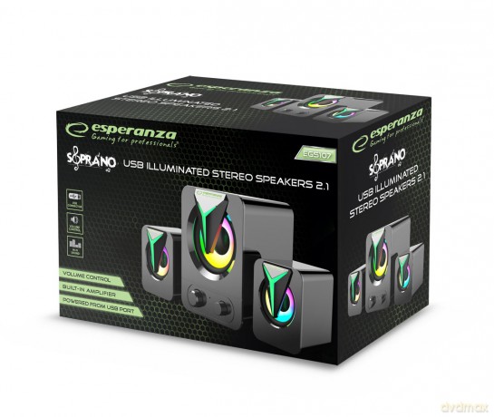 Głośniki 2.1 USB Rainbow Soprano