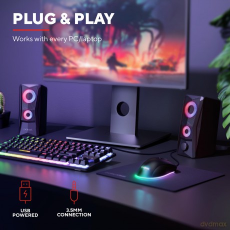 Głośniki GXT 606 JAVV 2.0 RGB Podświetlane