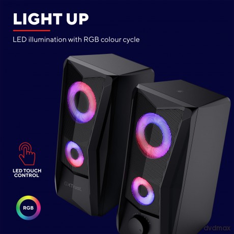 Głośniki GXT 606B RGB JAVV czarne