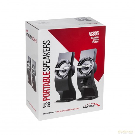 Głośniki komputerowe 6W AC805 USB Black