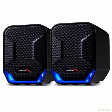 Głośniki komputerowe 6W USB AC865B Czarno-niebieskie