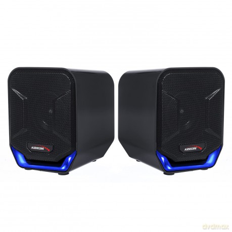 Głośniki komputerowe 6W USB AC865B Czarno-niebieskie