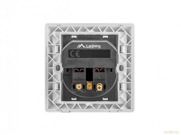 Gniazdko podtynkowe 230V pojedyncze + 2x USB 2.1A schuko