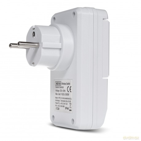 Gniazdko sieciowe sterowane pilotem Energy MCE158 zewnętrzne 1szt. + bateria do pilota