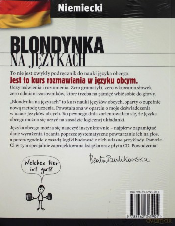 Blondynka na językach. Niemiecki + CD [KSIĄŻKA]