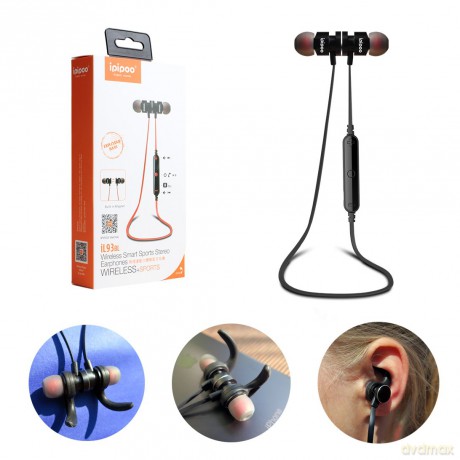 iL93BL Czarne by AWEI douszne słuchawki bezprzewodowe Bluetooth 4.2
