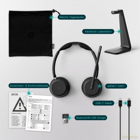 IMPACT 1061T - Słuchawka Bluetooth 5.3 do TEAMS i smartfona